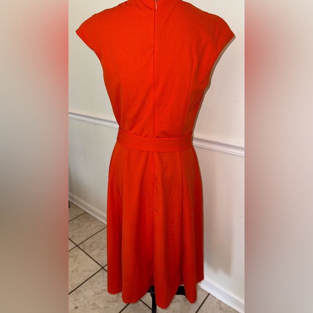 Dress Tells Fit & Flare Belted Dress – Size Large - Picture 2 of 9